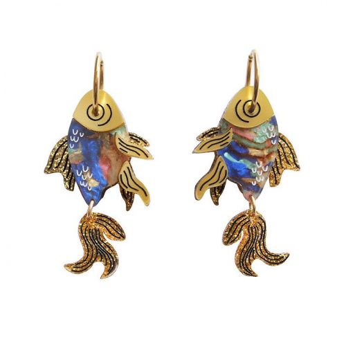 LALIBLUE PENDIENTES PEZ