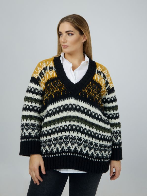 Hector Icon Jersey Intarsia Zip Top