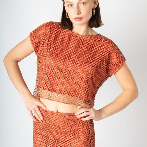 Camiseta Rejilla cobre