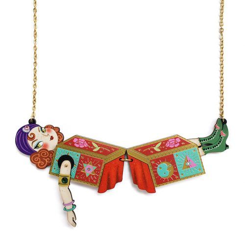 Collar Truco Mujer Partida en Dos