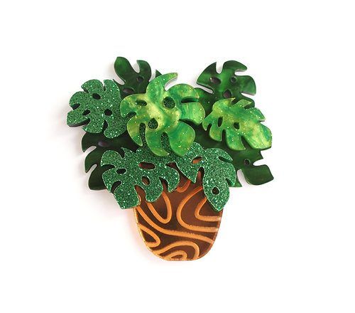 Broche Monstera