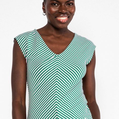 Top vintage rayas verdes